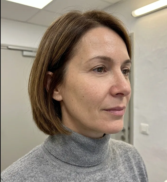 Augenpartie glatt nachher